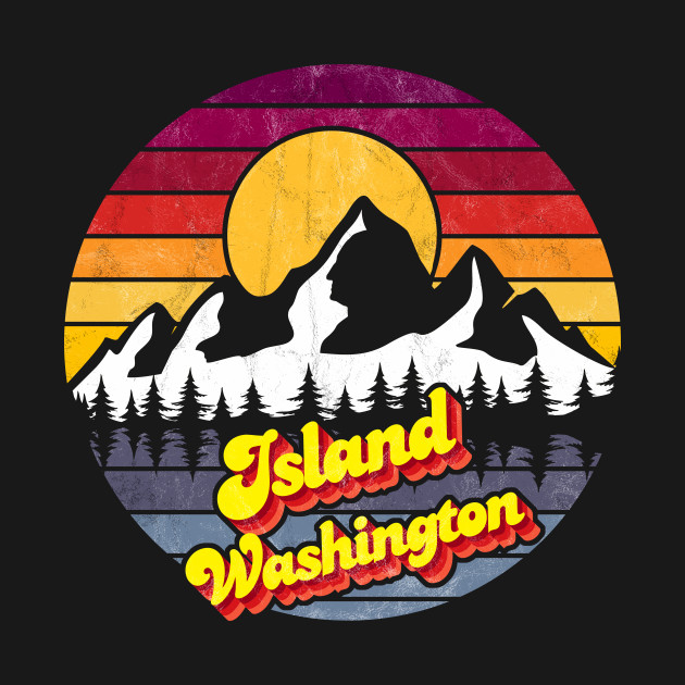 Disover Island Washington - Island - T-Shirt