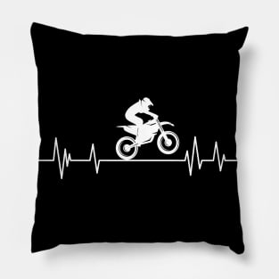 Biker Heartbeat,rider Heartbeat Motorcycle Pillow