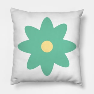 Flowers 1.4 Green Floral Atom Pillow