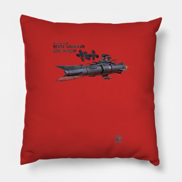 17th Yamato Space Battleship Pillow by vgta99