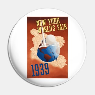 1939 New York World's Fair Poster Design Pin