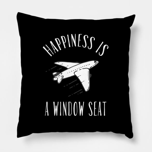 Air Travel Window Seat d Pillow by karutees