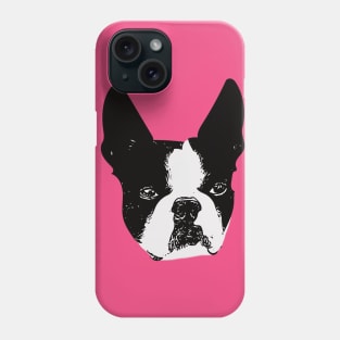 Boston Bull Terrier Face Phone Case