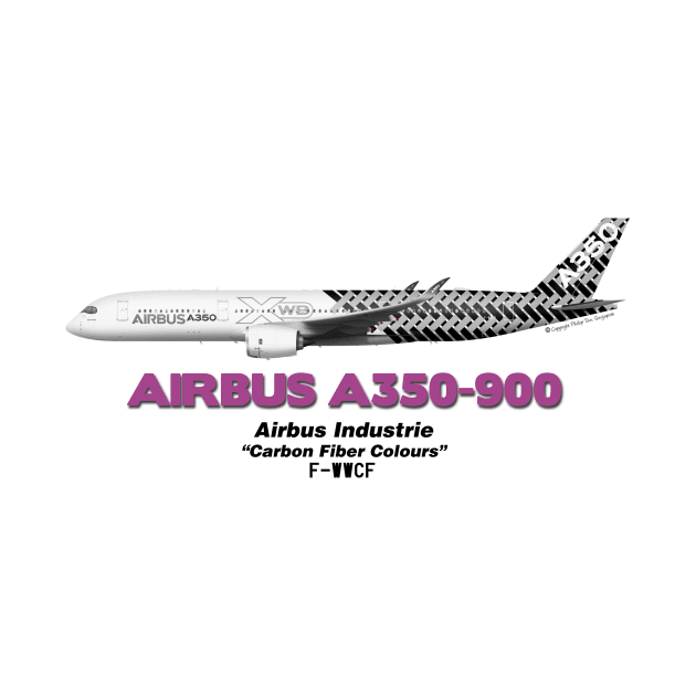 Airbus A350-900 - Airbus "Carbon Fiber Colours" by TheArtofFlying