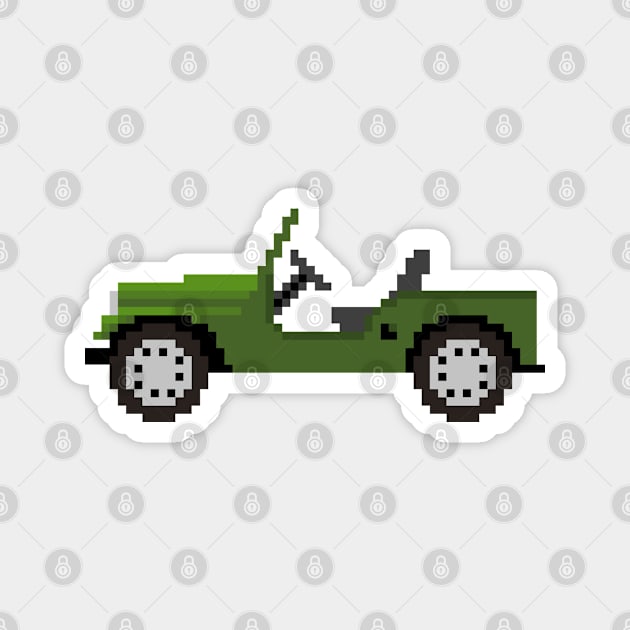 Jeep Pixelart Magnet by retsbor10@comcast.net