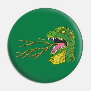 VINTAGE TEAM GODZILLA Pin