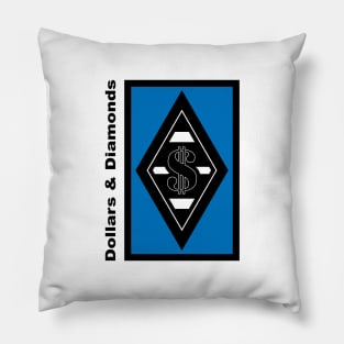 DLLRS&DMNDS blue Pillow
