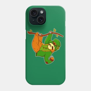 Funny St.Patrick's Day Sloth Leprechaun Phone Case