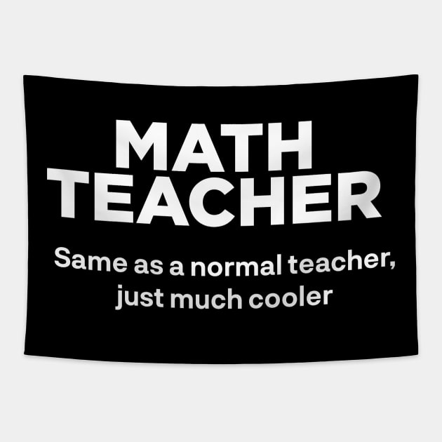 Math Teacher Tapestry by Printnation