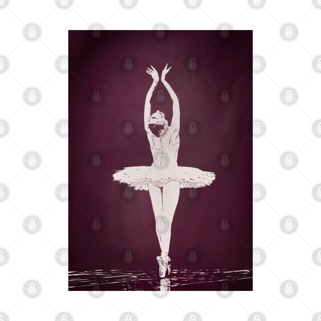 The Swan Ballerina in Tutu by NattyDesigns