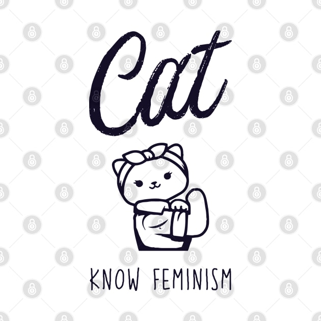 Cat Know Feminism - Feminist Cat by HamzaNabil