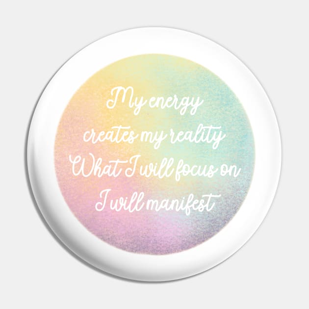 Inspirational affirmation Sticker Pin by ColorsHappiness