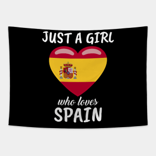 Just A Girl Who Loves Spain Tapestry