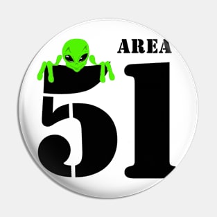 Area 51 alien Pin