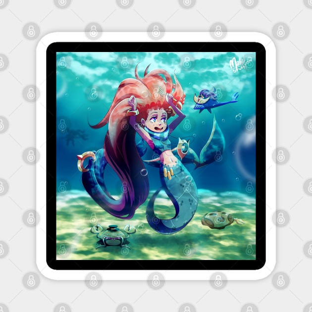 Zoe Mermaid Magnet by MahiStuff