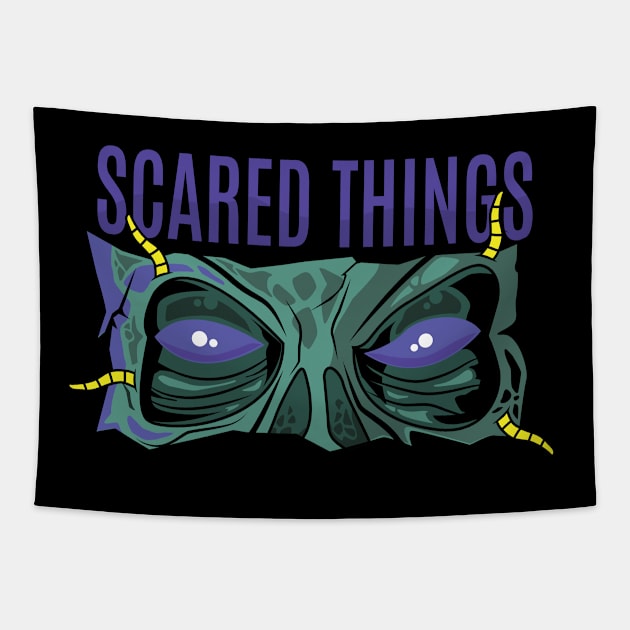 SCARED THINGS Tapestry by SlaughterSlash