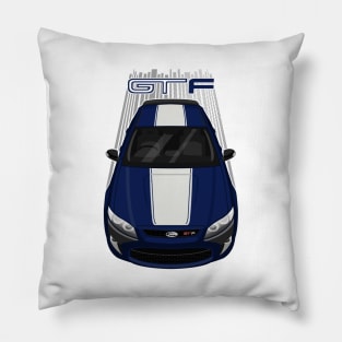 Ford Falcon GT-F 351 - Blue - White Stripe Pillow