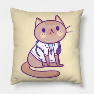 Doctor Cat Pillow