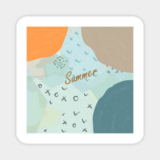 Abstract Summer Magnet