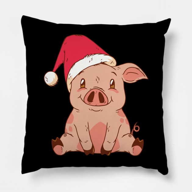 Christmas Pig Pillow by madeinchorley