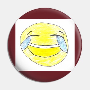 Crying-Laughing Emoji Pin