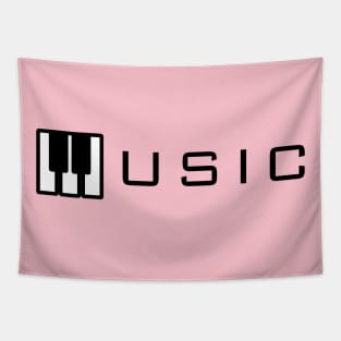 Music - Piano Keyboard Tapestry