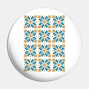 Portuguese Tile Pattern Pin