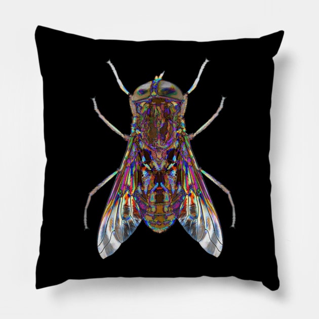 Horsefly Attack Pillow by crunchysqueak