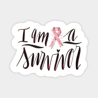 Pink Ribbon Breast Cancer Survivor T-Shirt - Fight Magnet