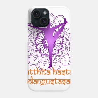 Utthiita Hasta Padgustasana Yoga Pose Phone Case