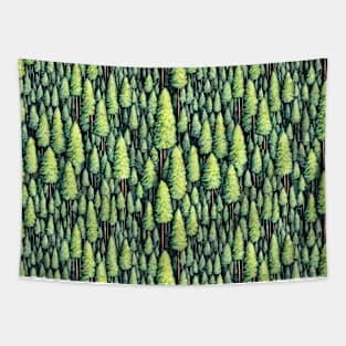 Green Forest Tapestry