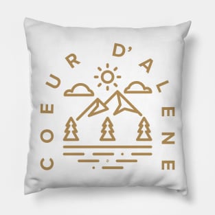 CDA Lake Line Art Pillow