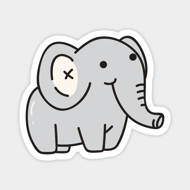 Cute Baby Elephant Doodle Drawing - Baby Elephant Cartoon - Magnet | TeePublic Cute Baby Elephant Doodle Drawing - Baby Elephant Cartoon - Magnet | TeePublic
