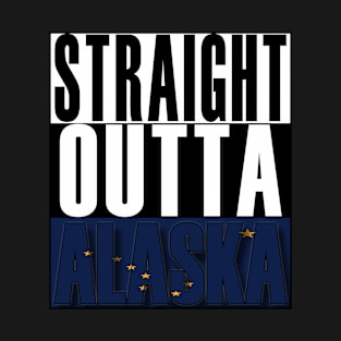 Straight Outta Alaska Flag T-Shirt