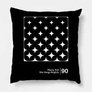 She Hangs Brightly - Minimalist Style Graphic Design Pillow