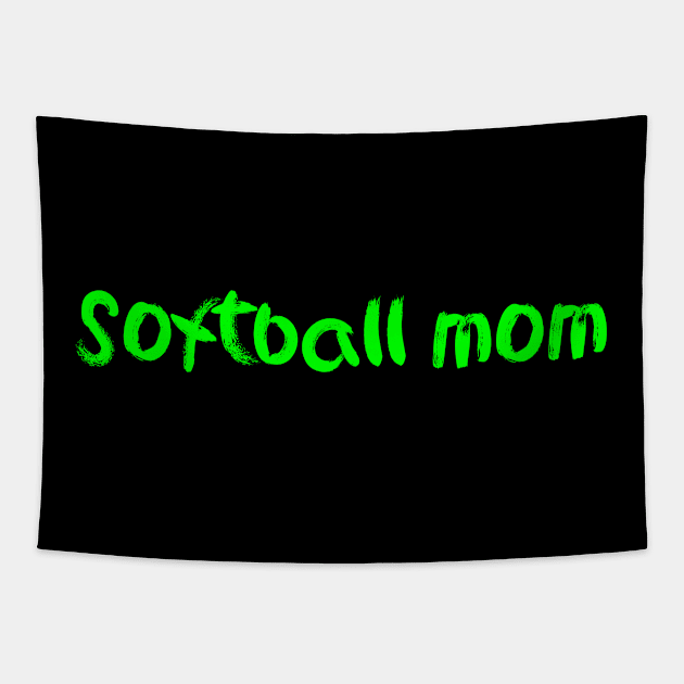 Softball mom Tapestry by Forestspirit