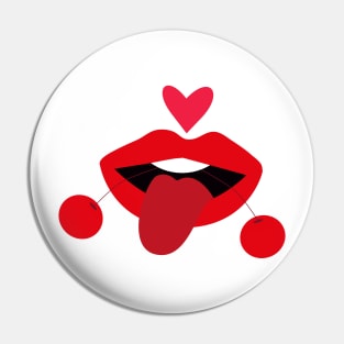 Sexy Cherry Lips Pin