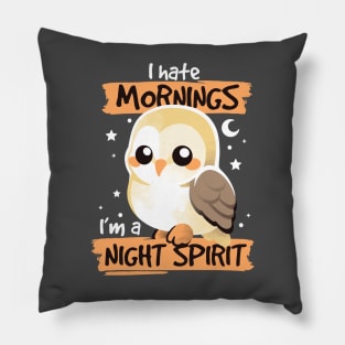 Barn owl night spirit Pillow