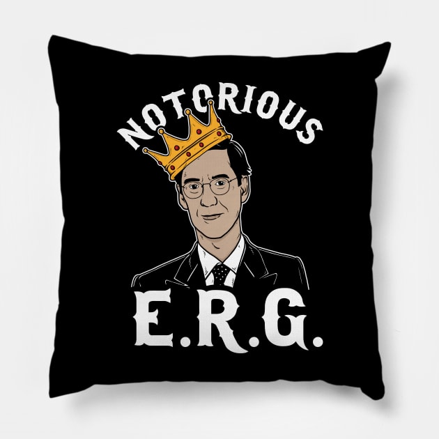 Notorious E.R.G. Pillow by dumbshirts