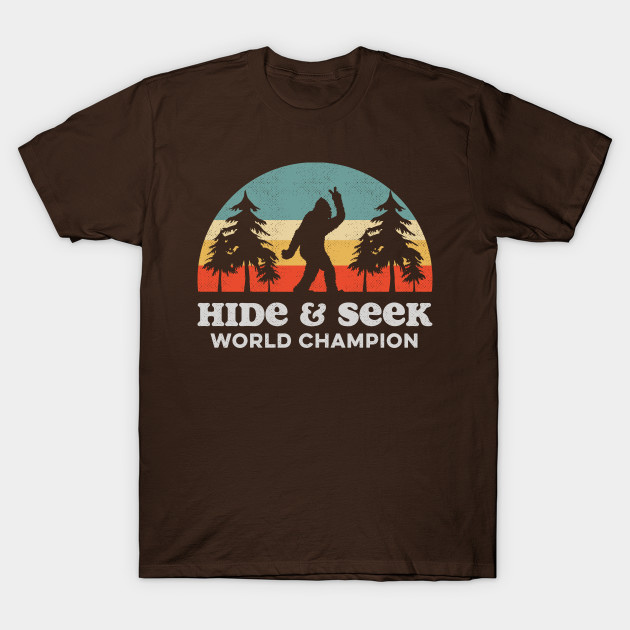 bigfoot hide and seek world champion t shirt