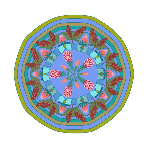 Wildflowers 6 Mandala by HealingHearts17