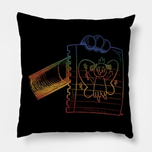 Retro Hand Drawing Batterfly Pillow