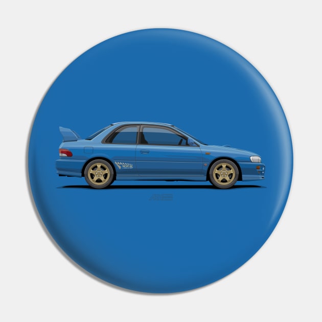 Impreza WRX Coupe (GC8F) Blue Pin by ARVwerks