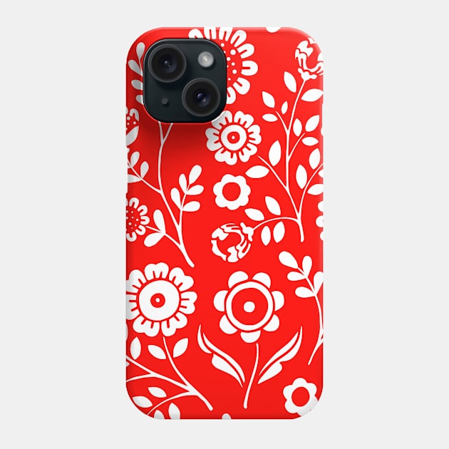 Floreyes | Red Phone Case by Fabrr
