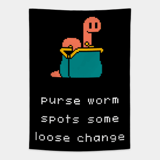 Unlikely Monsters - Purse Worm Tapestry