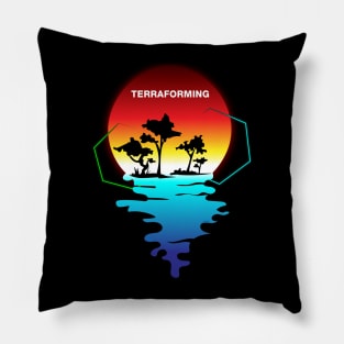 Terraforming Mars Boardgame Retro Pillow