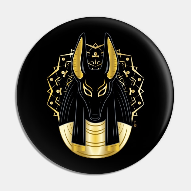 Anubis Pin by HagalArt