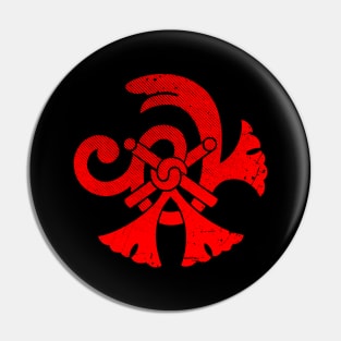 Samurai Family Crests - Tachibana - Red Pin