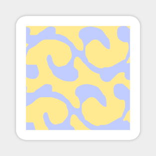 Abstract pattern beige swirl Magnet