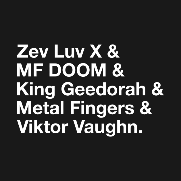 MF Doom aliases by polobontinck